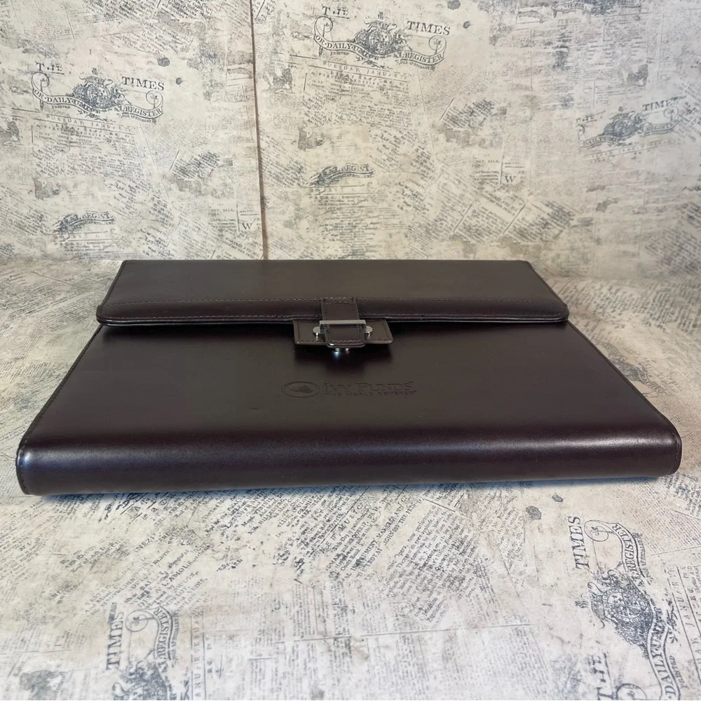 Cutter & Buck American Classic Leather Tri Fold Executive Portfolio Padfolio